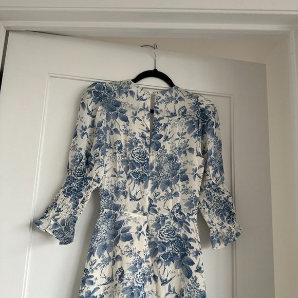 Reformation Blue Floral Midi Dress - Picture 10 of 11